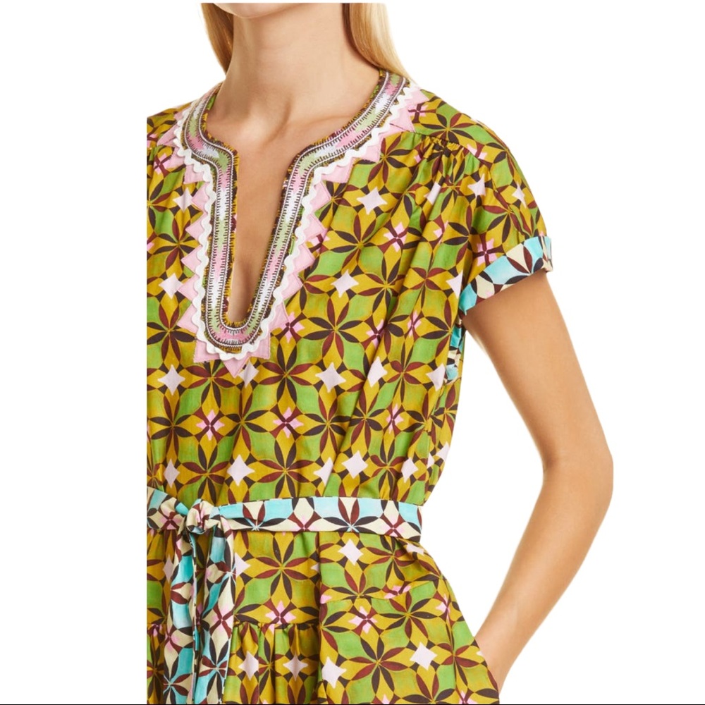 SALONI Ashley Floral Print Cotton Babydoll Minidress (4) - Picture 4 of 13